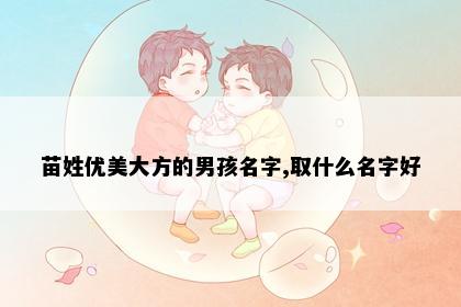 苗姓优美大方的男孩名字,取什么名字好