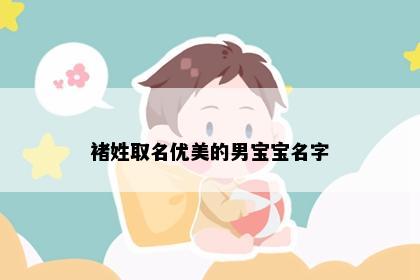 褚姓取名优美的男宝宝名字